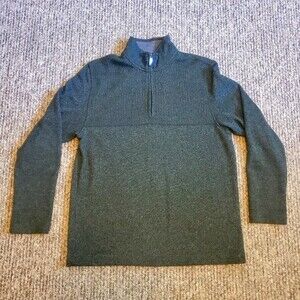 Van Heusen Flex Half-zip Pullover Military Forest Green Collegiate Academy Golf